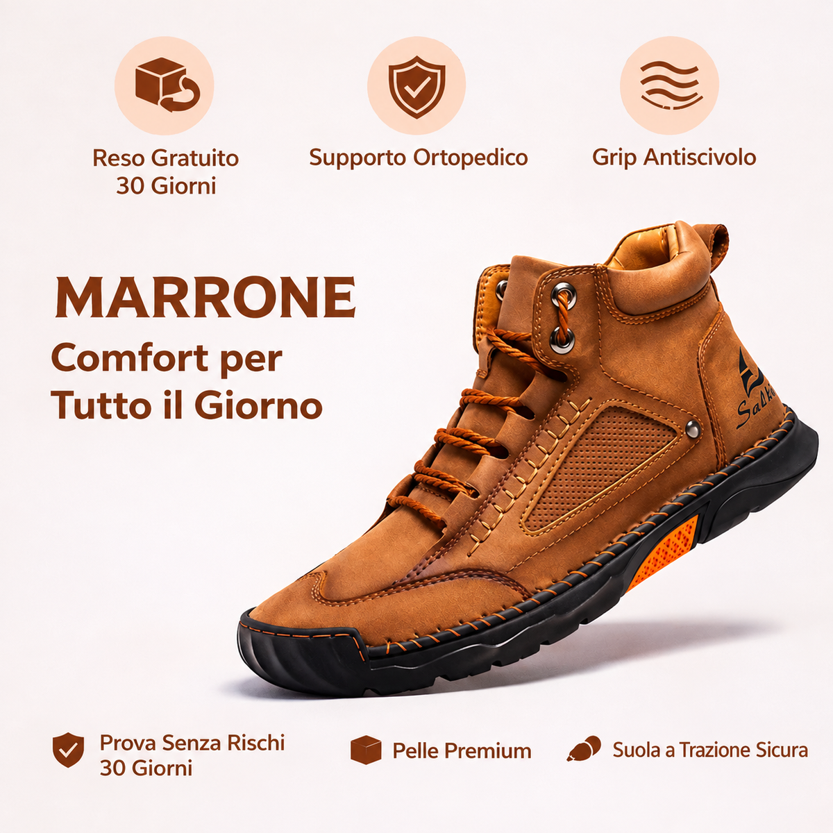 Titan™ - Stivali da Uomo in pelle Comodi