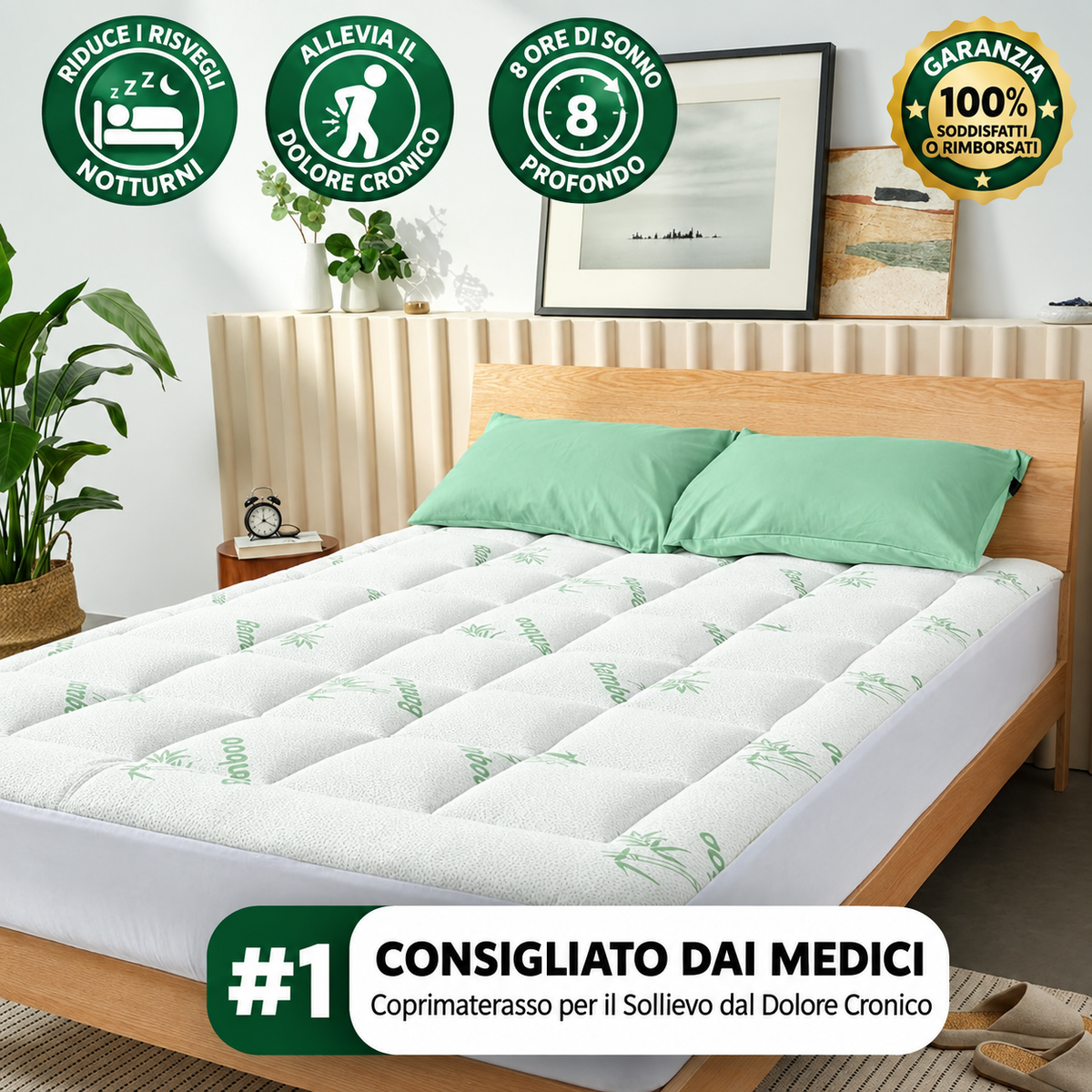 Riposo™ — Coprimaterasso in bambù