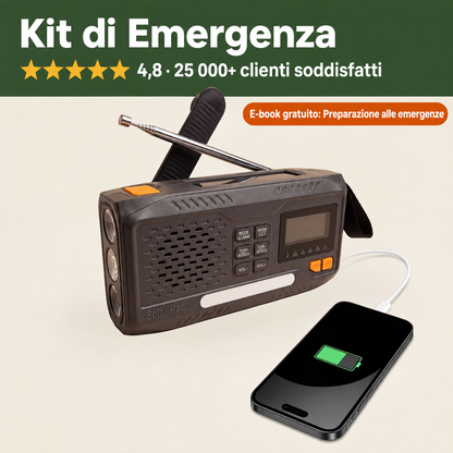 Segnale™ — Radio d'Emergenza DAB/DAB+ con Powerbank