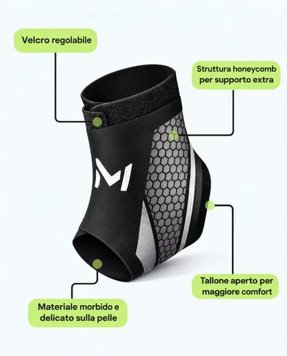 Tenax™ — Cavigliera Sportiva a Compressione