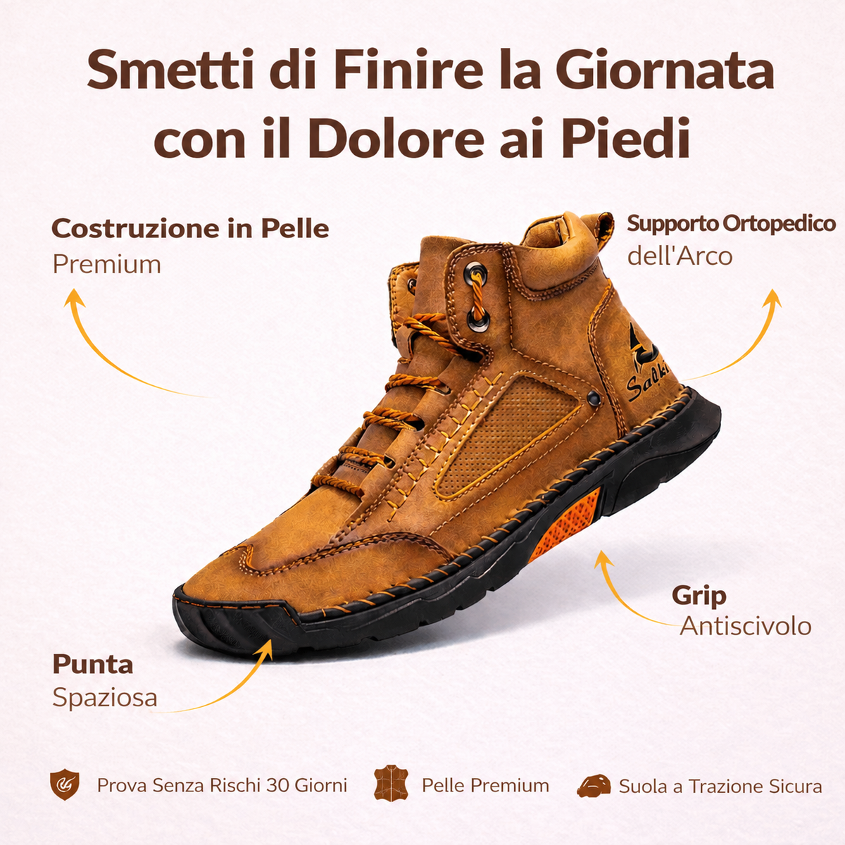 Titan™ - Stivali da Uomo in pelle Comodi