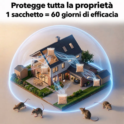 Scaccia™ — Il Sacchetto Repellente Naturale contro Topi e Ratti