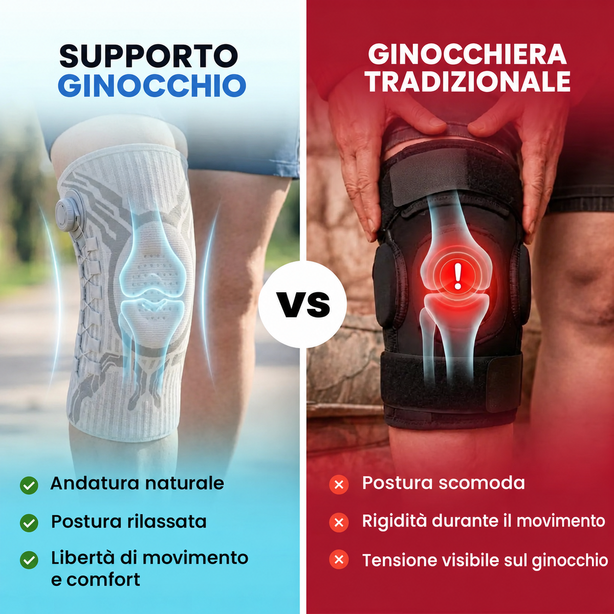 Rinforzo™ — Ginocchiera a compressione
