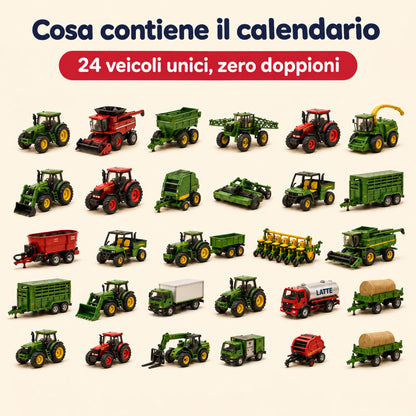 Calendario dell'Avvento con 24 Veicoli in Miniatura™ — 24 Giorni di Sorprese fino a Natale