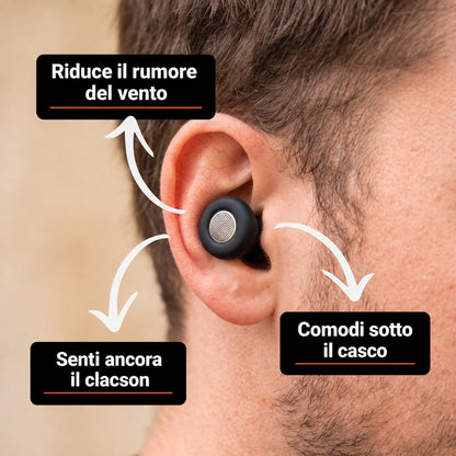 MotoPlugs™ — Tappi antivento per casco