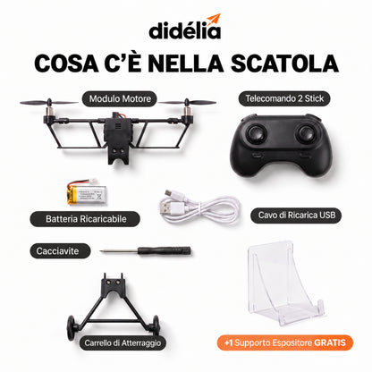 PaperFlight™ — Il Kit per Trasformare un Foglio di Carta in un Aereo Telecomandato