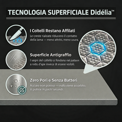 Didélia™ - Tagliere in acciaio