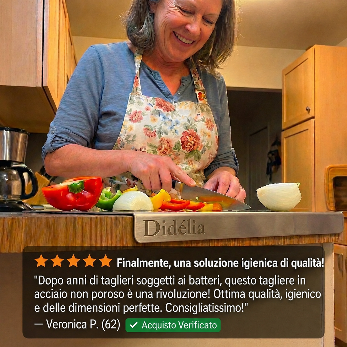 Didélia™ - Tagliere in acciaio