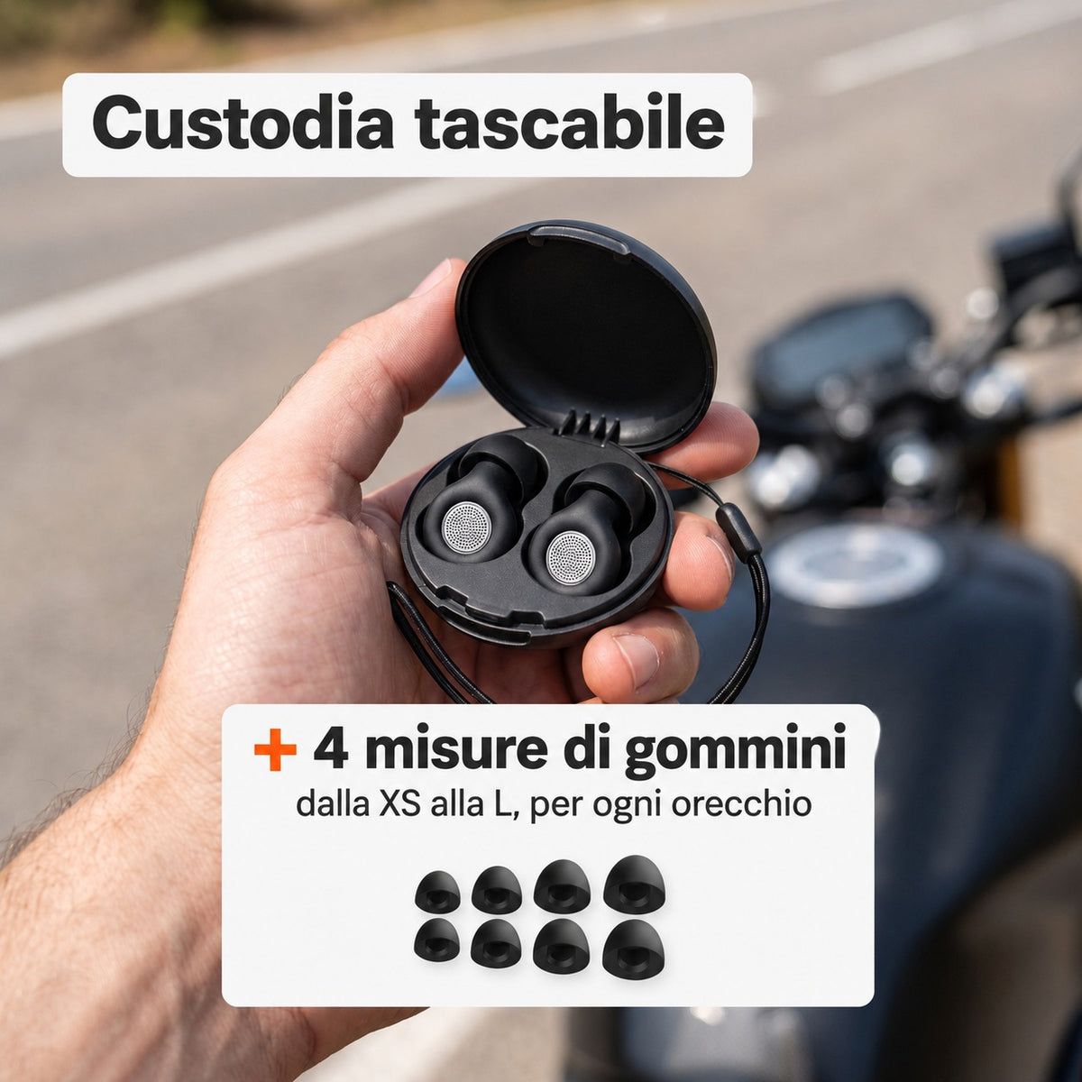 MotoPlugs™ — Tappi antivento per casco