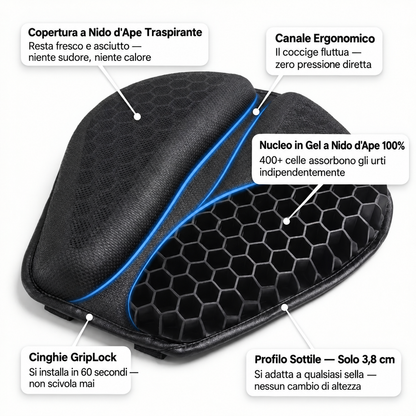 Sella™ — Cuscino in gel per moto
