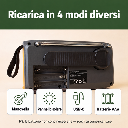 Segnale™ — Radio d'Emergenza DAB/DAB+ con Powerbank