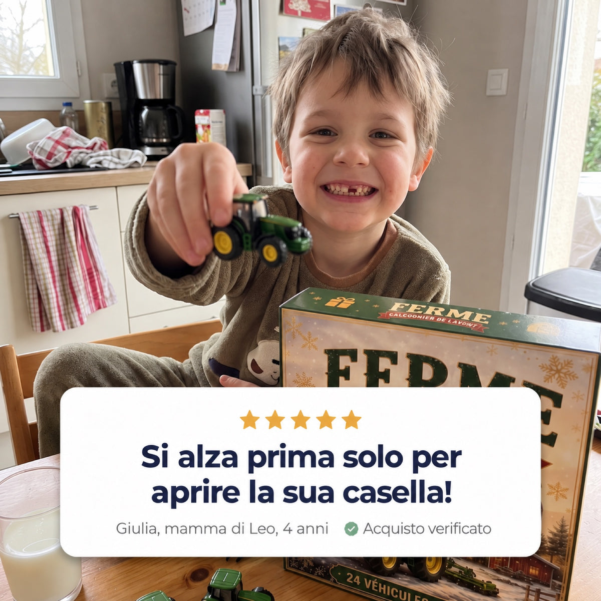 Calendario dell'Avvento con 24 Veicoli in Miniatura™ — 24 Giorni di Sorprese fino a Natale