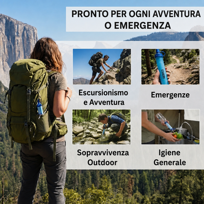 AquaPura™ — Cannuccia Filtrante Portatile