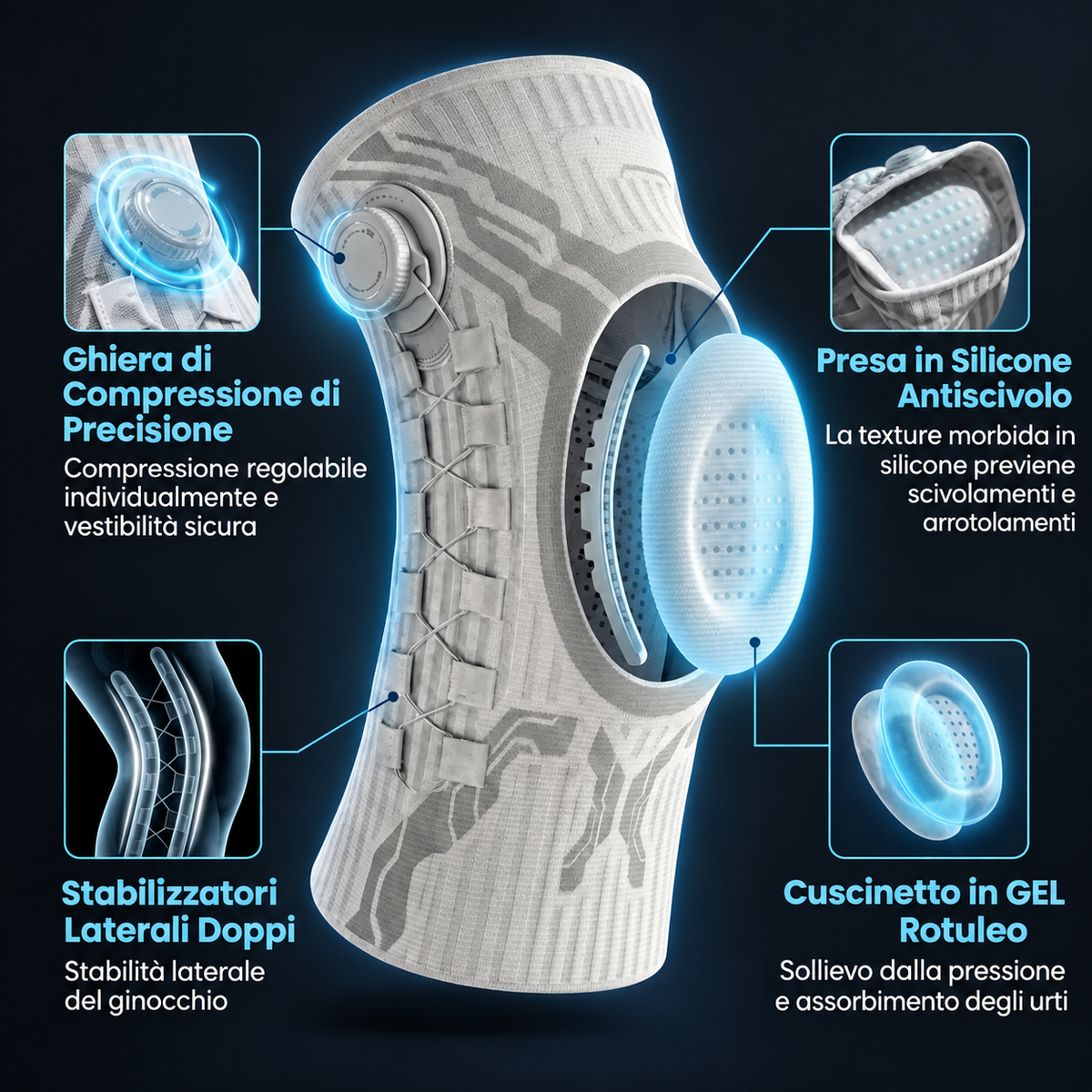 Rinforzo™ — Ginocchiera a compressione