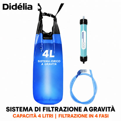 Kit di Sopravvivenza™ — Il Sistema di Filtrazione dell'Acqua a Gravità da 4L