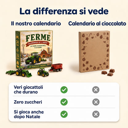 Calendario dell'Avvento con 24 Veicoli in Miniatura™ — 24 Giorni di Sorprese fino a Natale