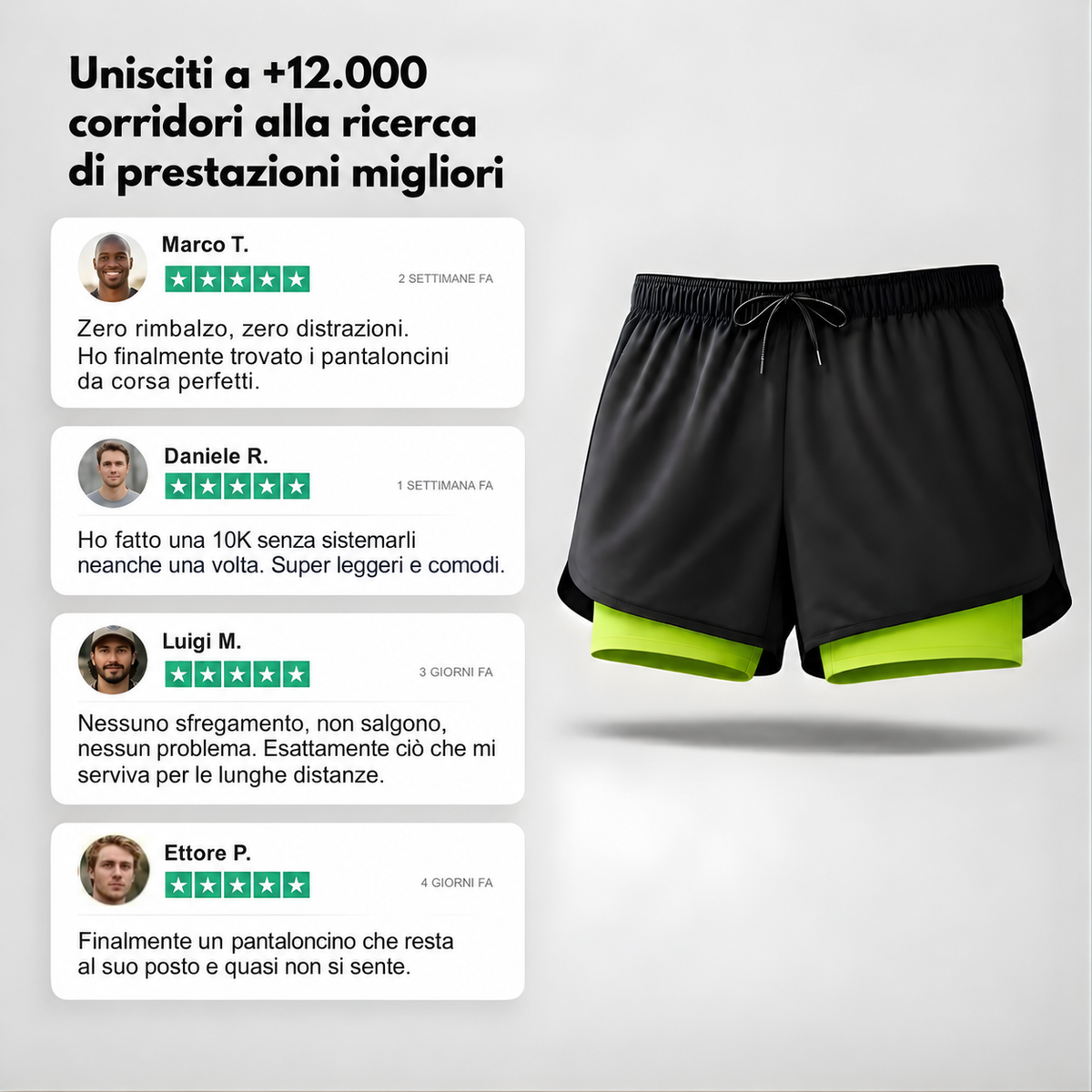 Runner™ - Pantaloncini da corsa 2 in 1