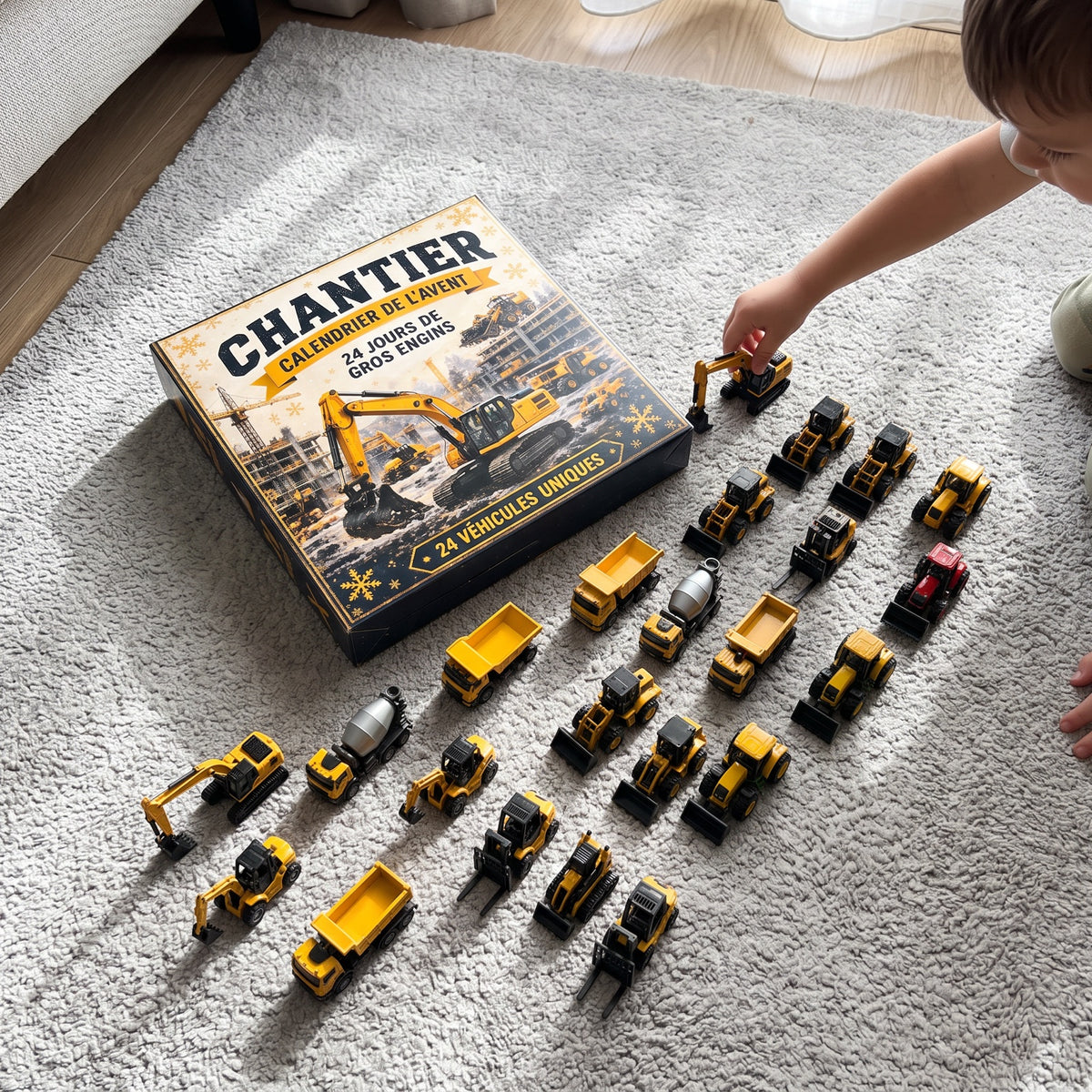 Calendario dell'Avvento con 24 Veicoli in Miniatura™ — 24 Giorni di Sorprese fino a Natale