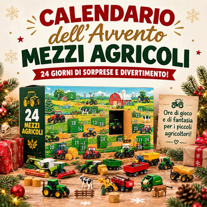 Calendario dell'Avvento con 24 Veicoli in Miniatura™ — 24 Giorni di Sorprese fino a Natale