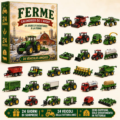 Calendario dell'Avvento con 24 Veicoli in Miniatura™ — 24 Giorni di Sorprese fino a Natale