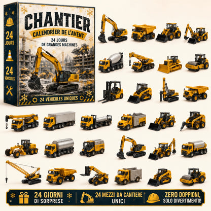 Calendario dell'Avvento con 24 Veicoli in Miniatura™ — 24 Giorni di Sorprese fino a Natale