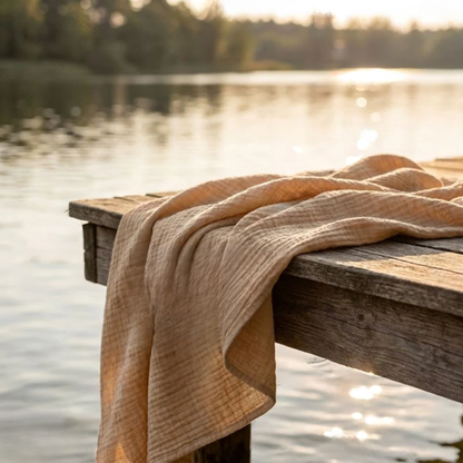 Cotton muslin blanket