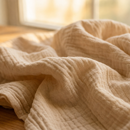 Cotton muslin blanket