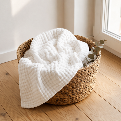 Cotton muslin blanket