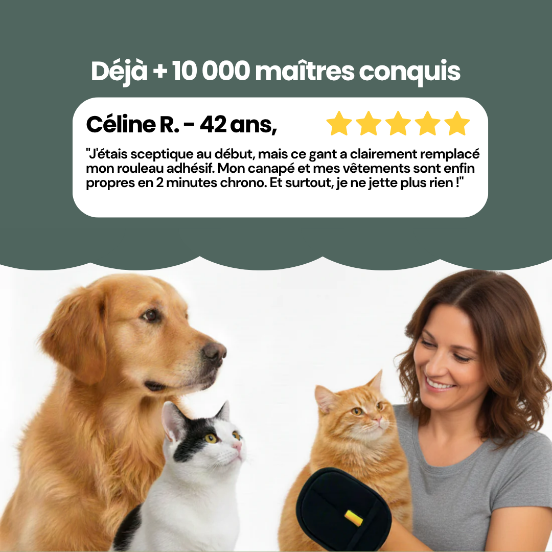 FurFree™ - Gant Anti-Poils Réutilisable & Écologique
