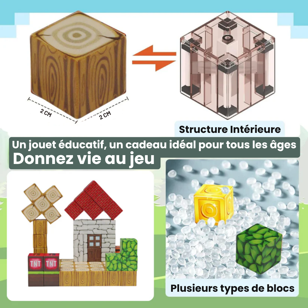 Minecraft™ Blocs Aimants - Créez votre monde