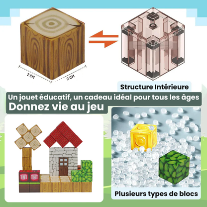 Minecraft™ Blocs Aimants - Créez votre monde
