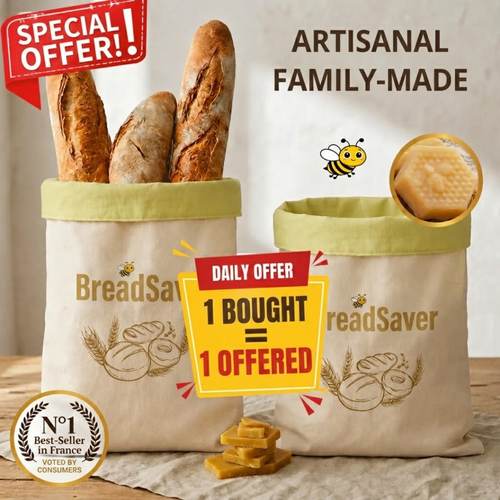 BreadSaver™ - Natural Beeswax Bread Bag