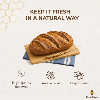 BreadSaver™ - Natural Beeswax Bread Bag