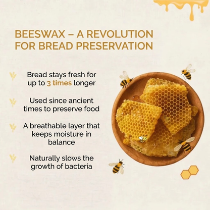 BreadSaver™ - Natural Beeswax Bread Bag