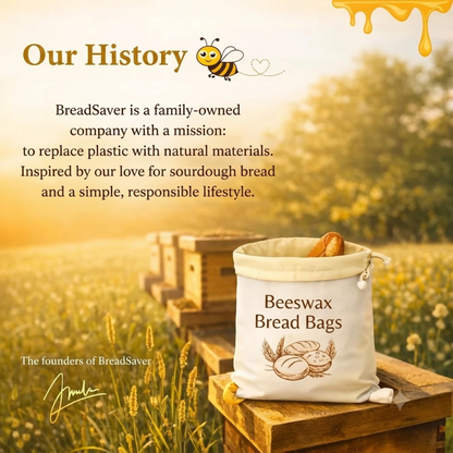 BreadSaver™ - Natural Beeswax Bread Bag