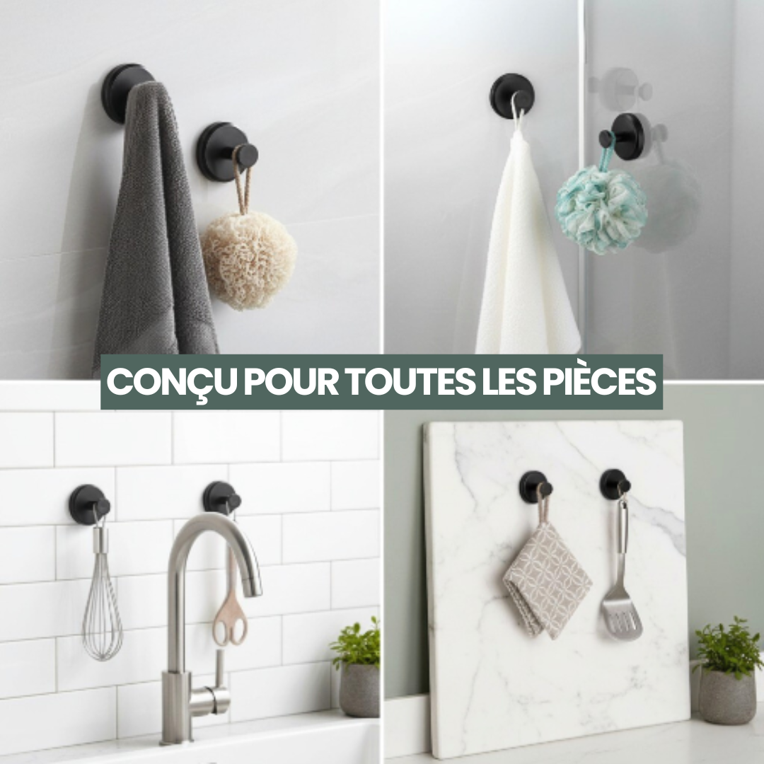 MaxGrip™ - Pack de crochets à ventouse ultra-résistants