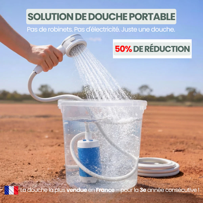 Pompe à eau portable : kit avec tuyau et embouts
