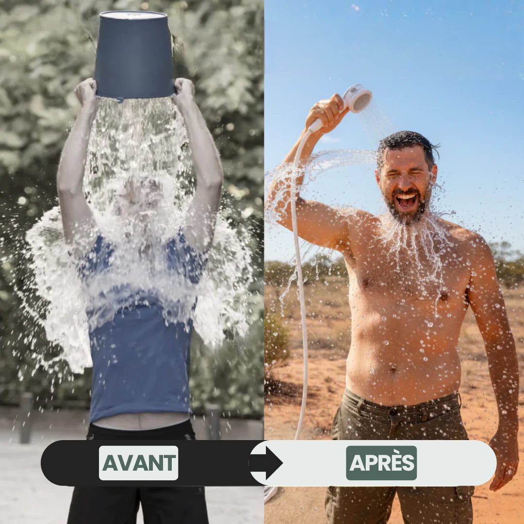 Pompe à eau portable : kit avec tuyau et embouts