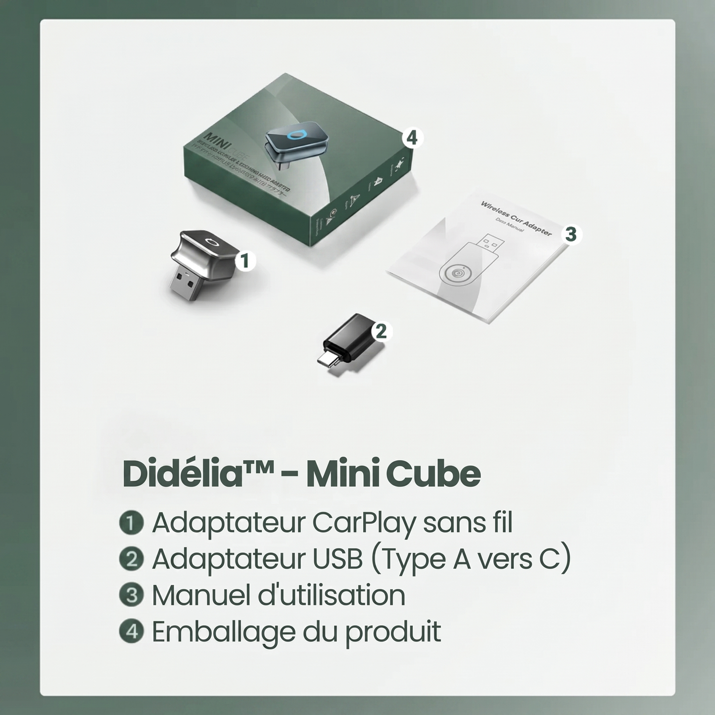 Didélia™ - Mini Cube Carplay & Android Auto