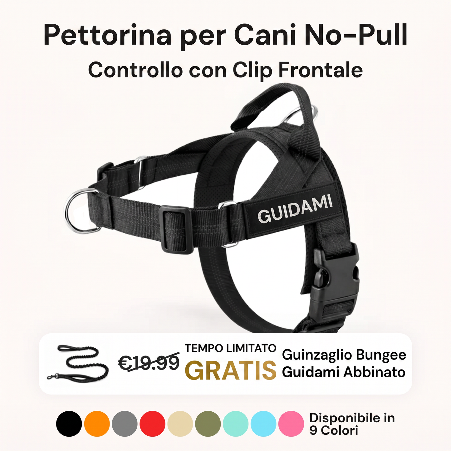 Guidami™ – Pettorina Antitiro per Cani