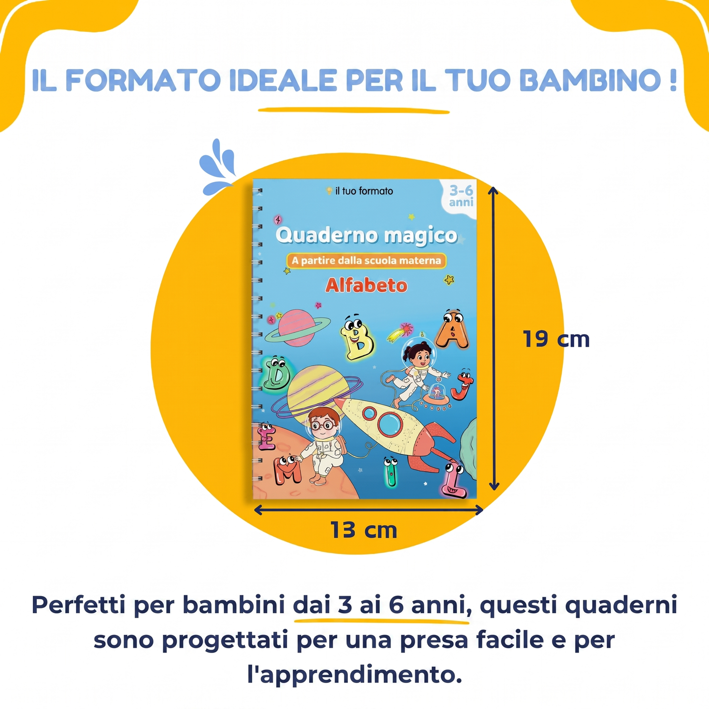 ScriviMagia™ – Quaderni Magici Riutilizzabili per Bambini