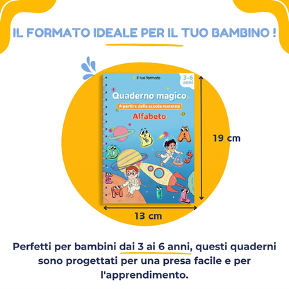 ScriviMagia™ – Quaderni Magici Riutilizzabili per Bambini