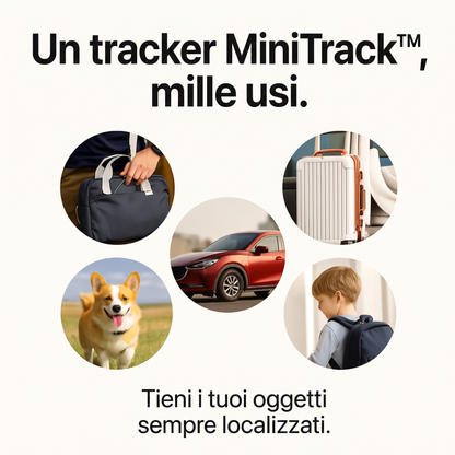 MiniTrack™ – Mini Localizzatore GPS Intelligente