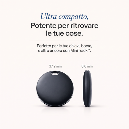 MiniTrack™ – Mini Localizzatore GPS Intelligente