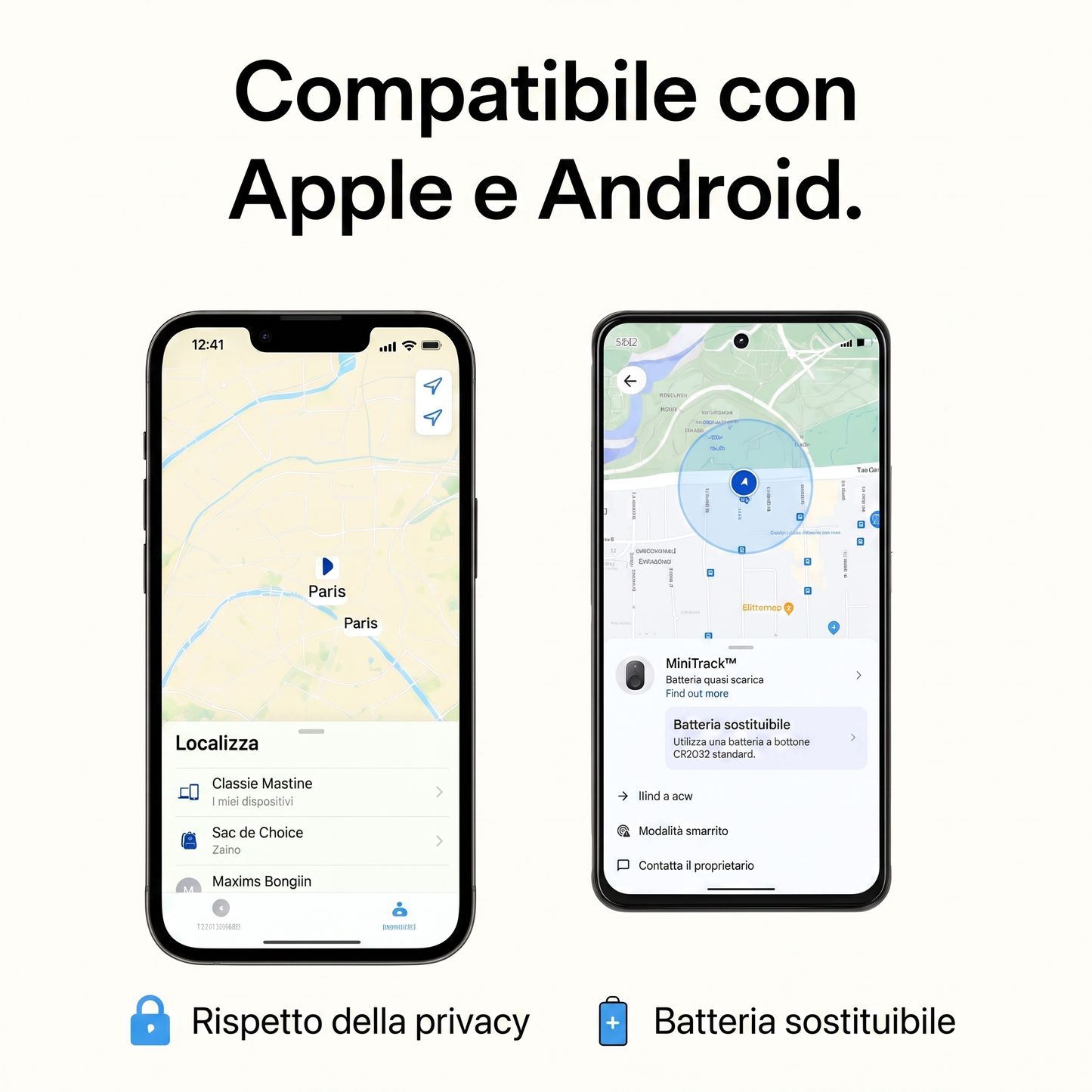 MiniTrack™ – Mini Localizzatore GPS Intelligente