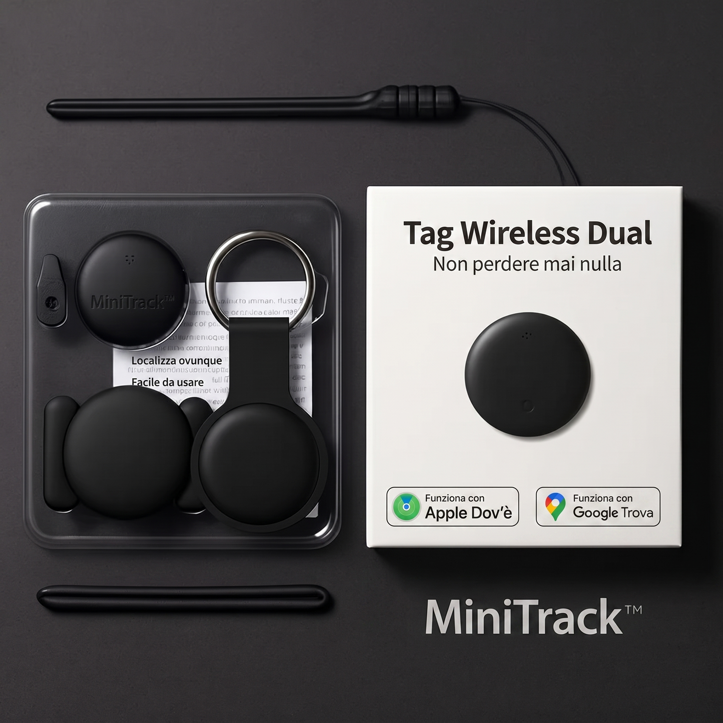 MiniTrack™ – Mini Localizzatore GPS Intelligente