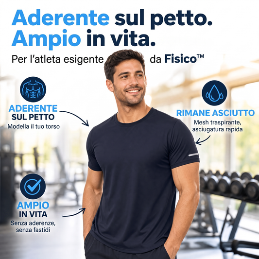 Fisico™ – Maglietta Sportiva Effetto Muscolare