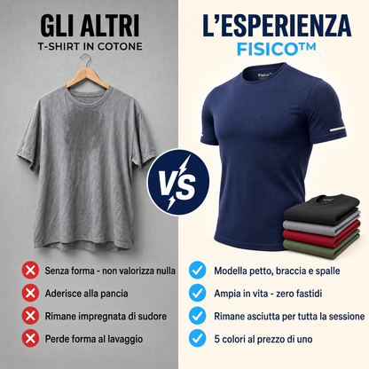 Fisico™ – Maglietta Sportiva Effetto Muscolare