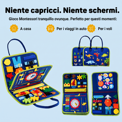 Libro Sensoriale Montessori per Bambini