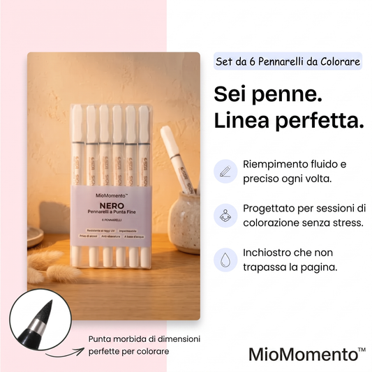 Set di 6 pennarelli da colorare